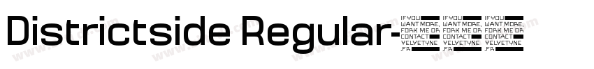Districtside Regular字体转换